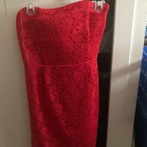 Strapless cocktail dress